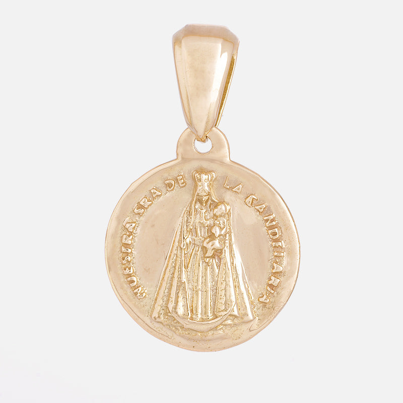 Virgin Candelaria and Sacred Heart of Jesus Charm