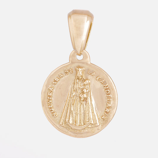 Virgin Candelaria and Sacred Heart of Jesus Charm