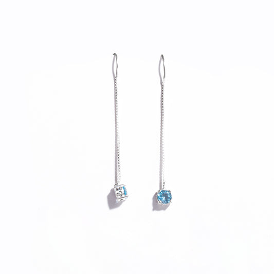 Silver pendants with round box Earrings 