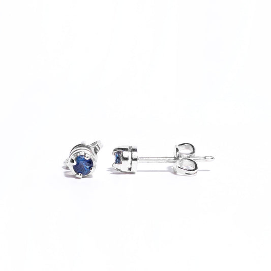 White gold with sapphire Earrings 