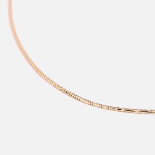 Yellow gold Smooth Choker