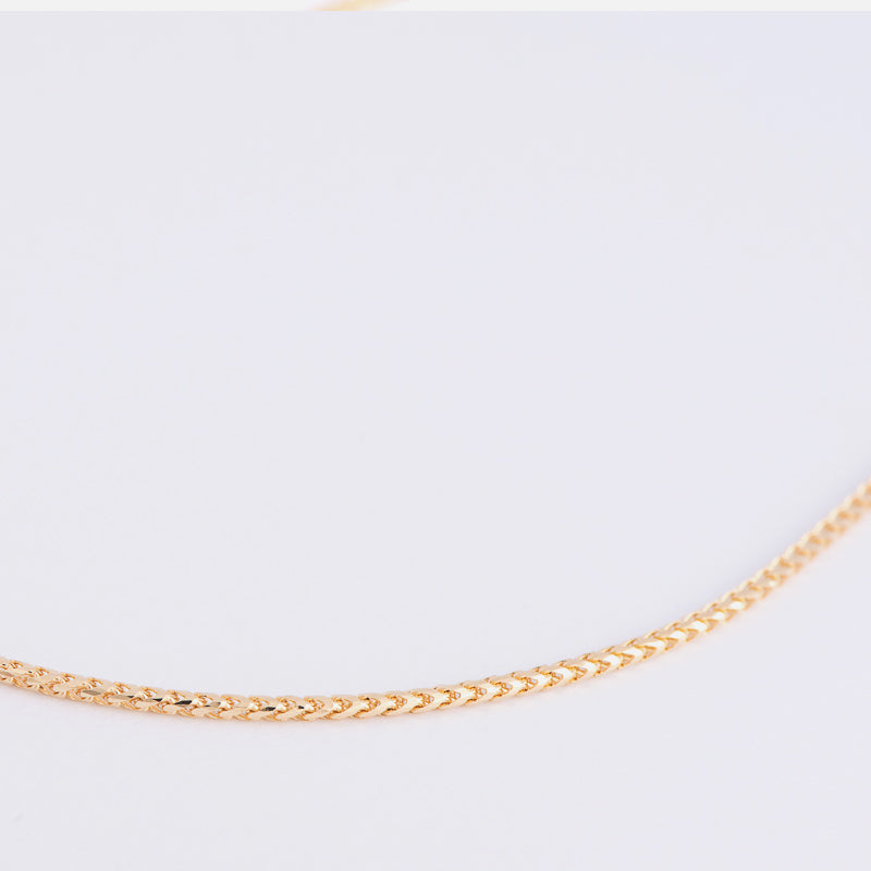Yellow gold Wheat Link Chain
