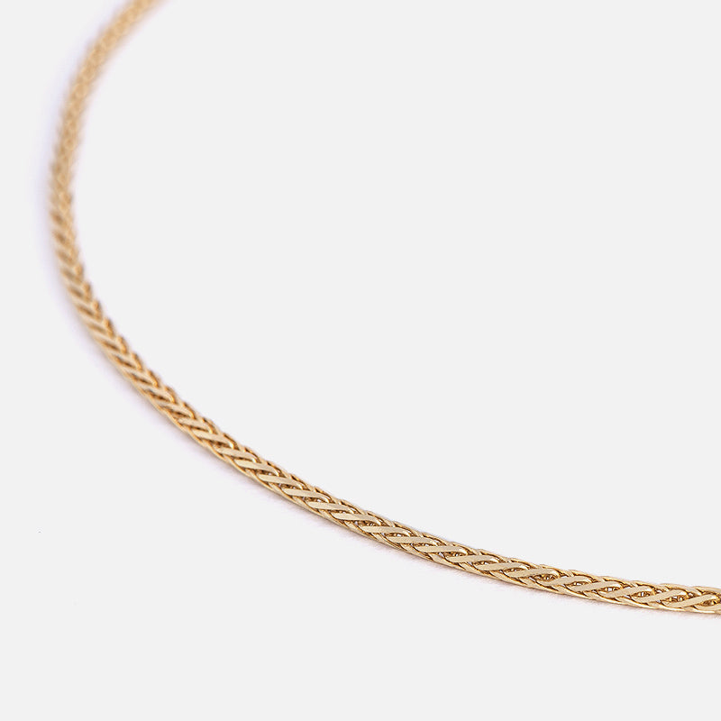 Yellow gold Mouse Tail Chain