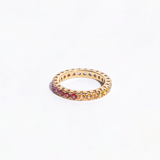 Yellow gold and yellow Sapphires Ring