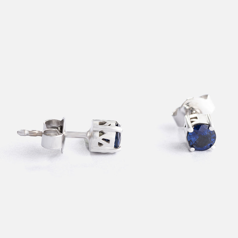 White gold and Sapphire Earrings