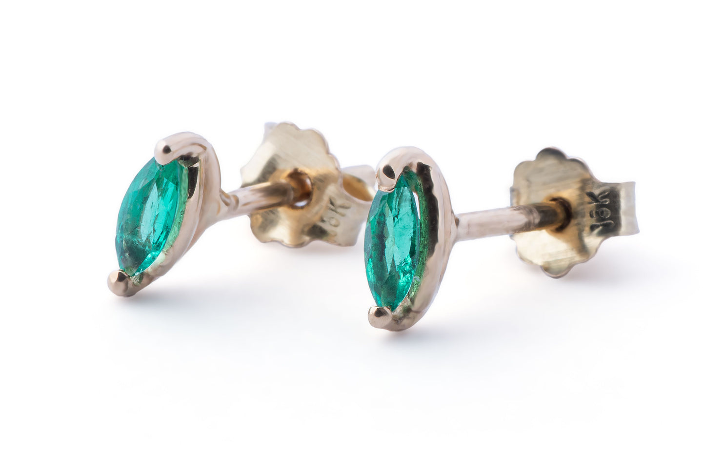Marquiz emerald dots Earrings 